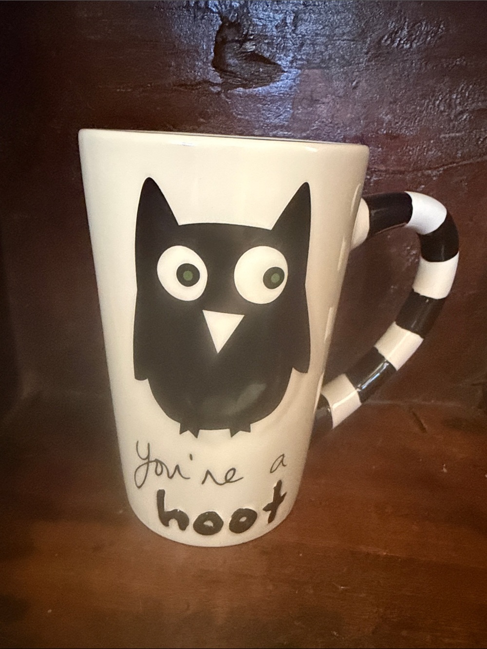 Sandra Magsamen Ceramic Owl 'You're a Hoot' Mug - Black and White